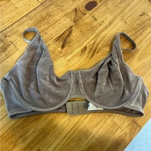 Christian Dior Tan Taupe Unlined Underwire Bra Lingerie Size 38D